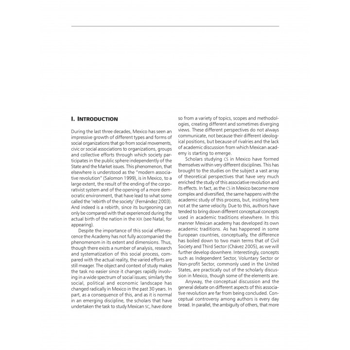 The Agenda on Civil Society Studies in Mexico