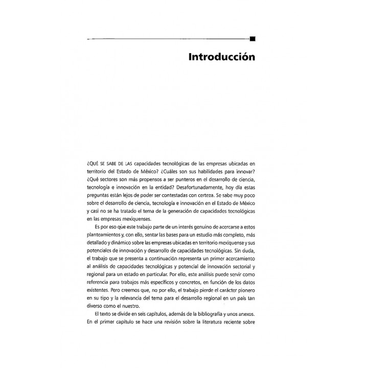 Capacidades tecnológicas e innovación en la industria...
