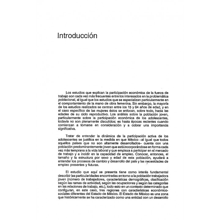 Adolescentes y trabajo en tres regiones...