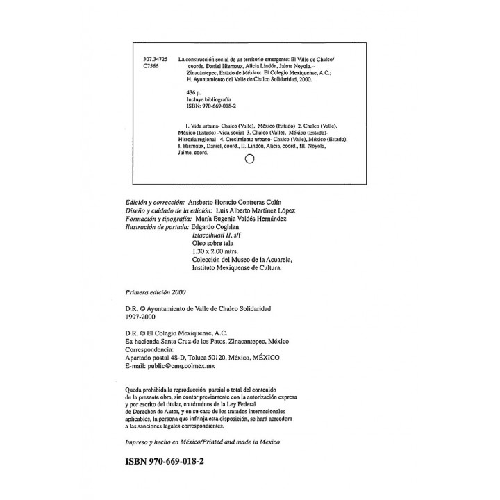 LA CONSTRUCCIÓN SOCIAL DE UN TERRITORIO ...