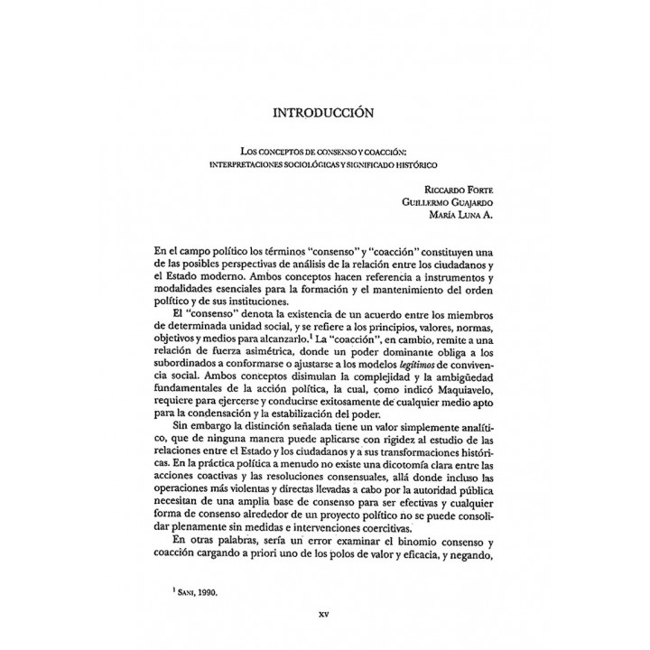 Consenso y coacción. Estado e instrumentos de control...