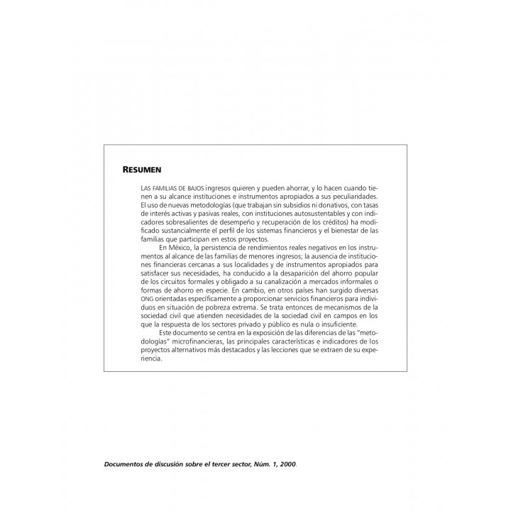 ONG y combate a la pobreza. Proyectos microfinancieros internacionales para pobres