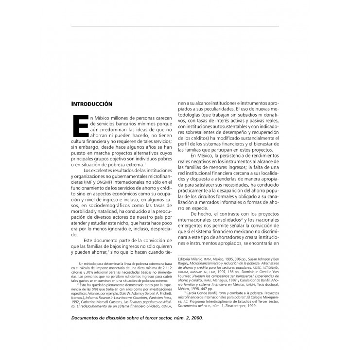 ONG e instituciones microfinancieras en México