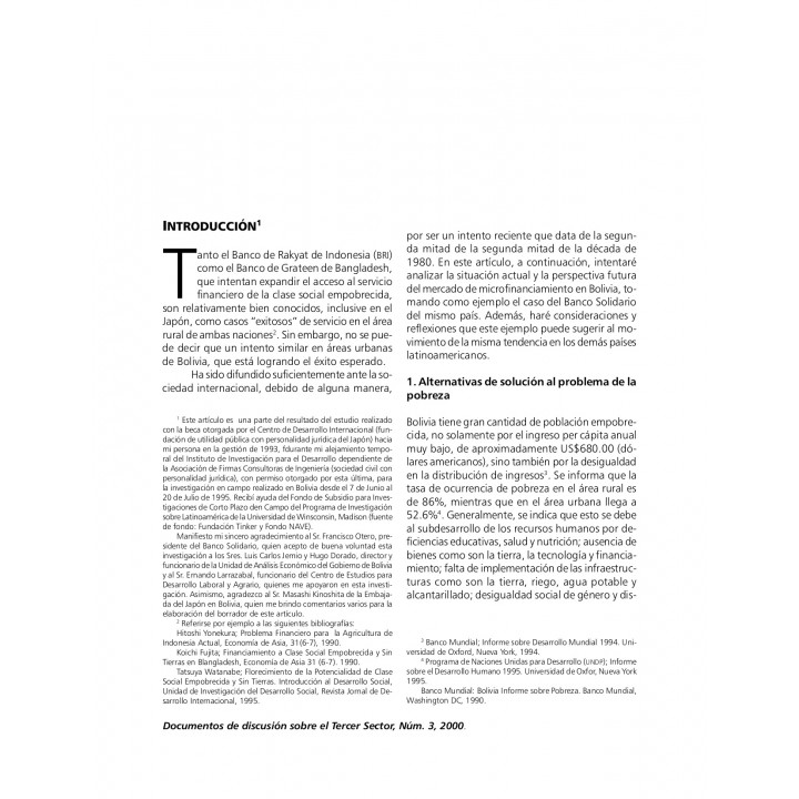 Transformación de una Organización No-Gubernamental (ong) a un Banco Comercial. Banco Solidario de Bolivia