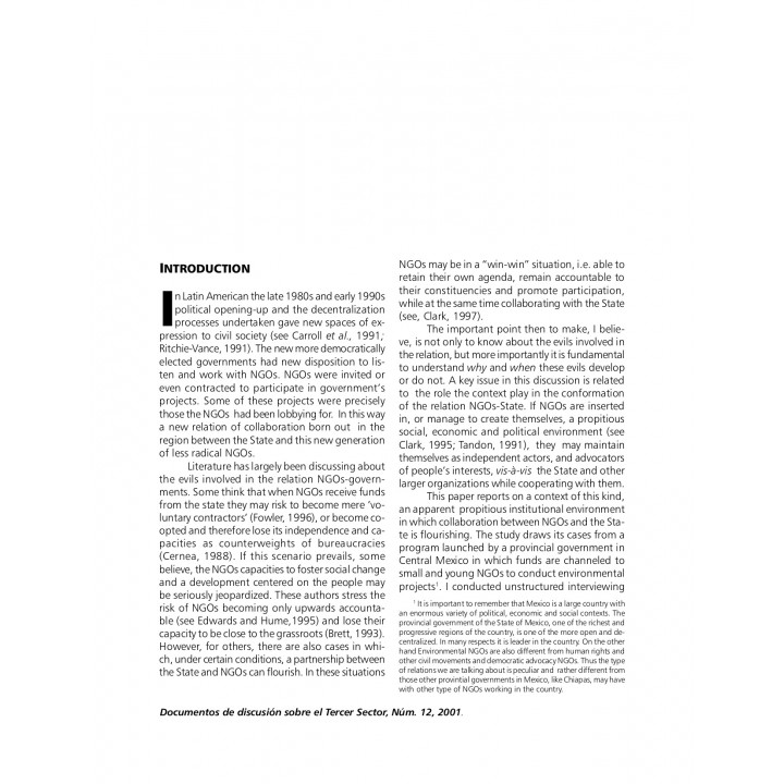 How state funds impact NGO's capacity to foster people's participation