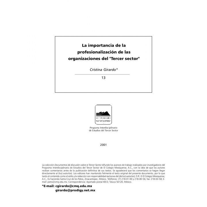 La importancia de la profesionalización de las organizaciones del "Tercer sector"