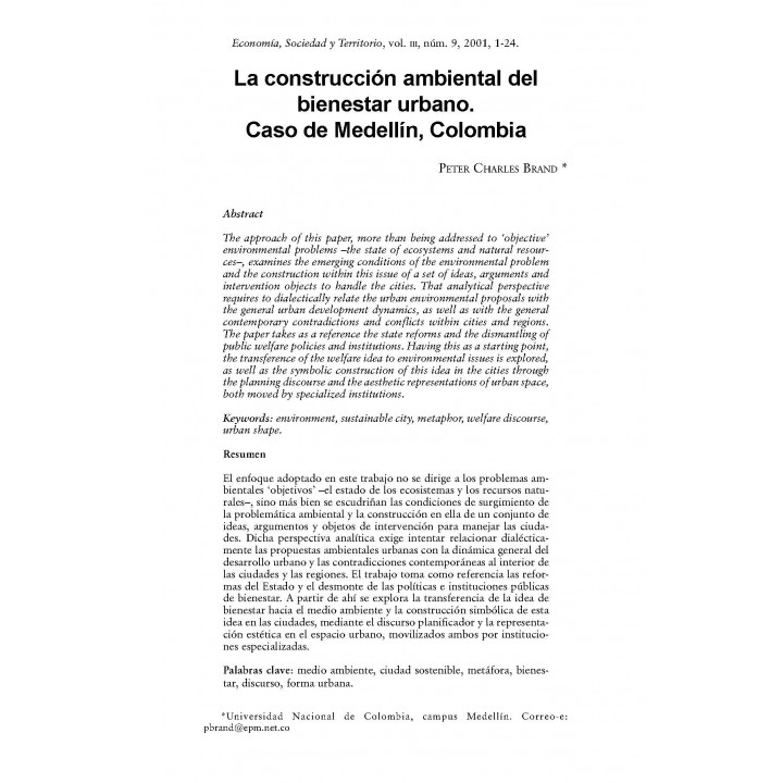 Economía, Sociedad y Territorio,