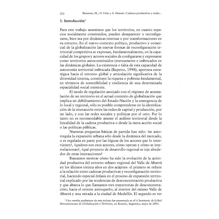 Economía, Sociedad y Territorio, Vol III, Num 10, julio-diciembre 2001