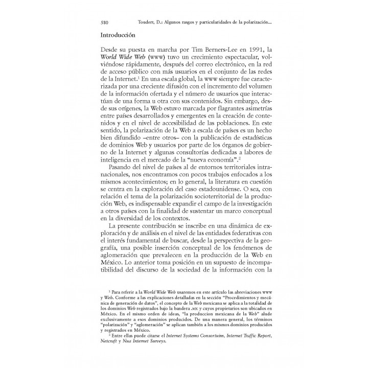 Economía, Sociedad y Territorio, Vol. VII, Núm. 23, enero-abril 2007