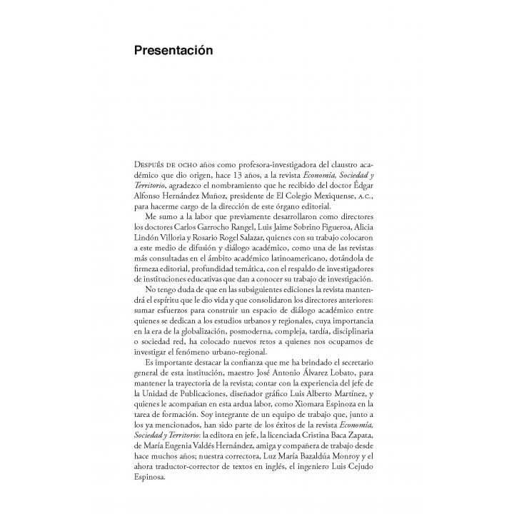 Economía Sociedad y territorio, Vol X, Num 34, septiembre-diciembre 2010