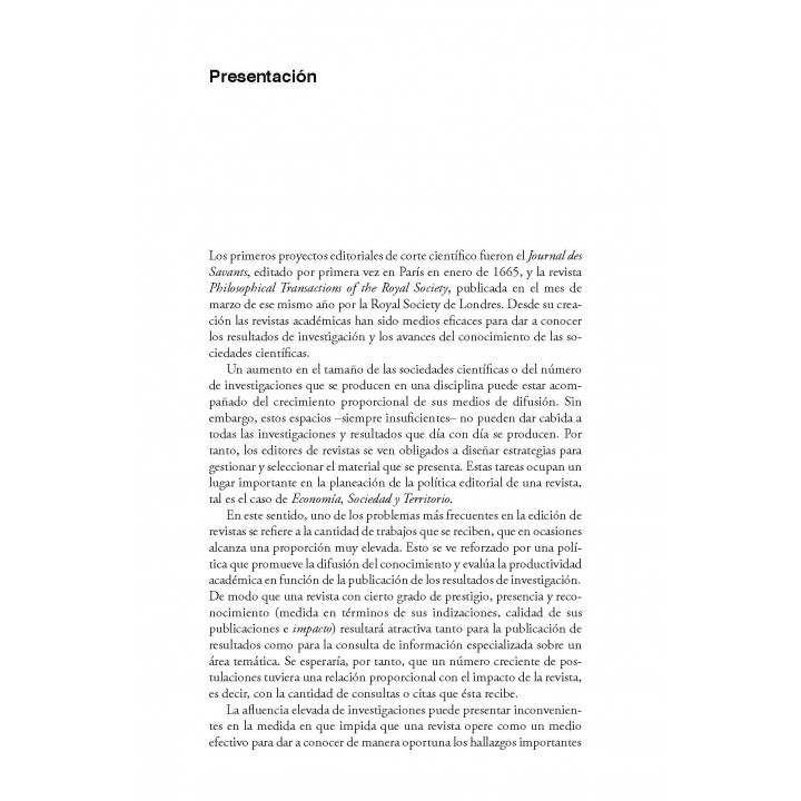 Economía, Sociedad y Territorio. Vol. XII, núm. 39, mayo - agosto de 2012
