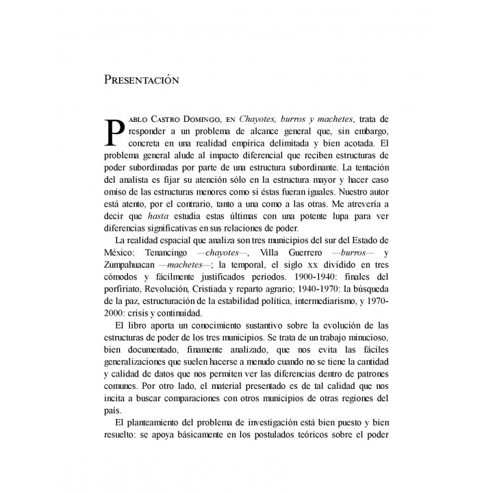 Chayotes, burros y machetes