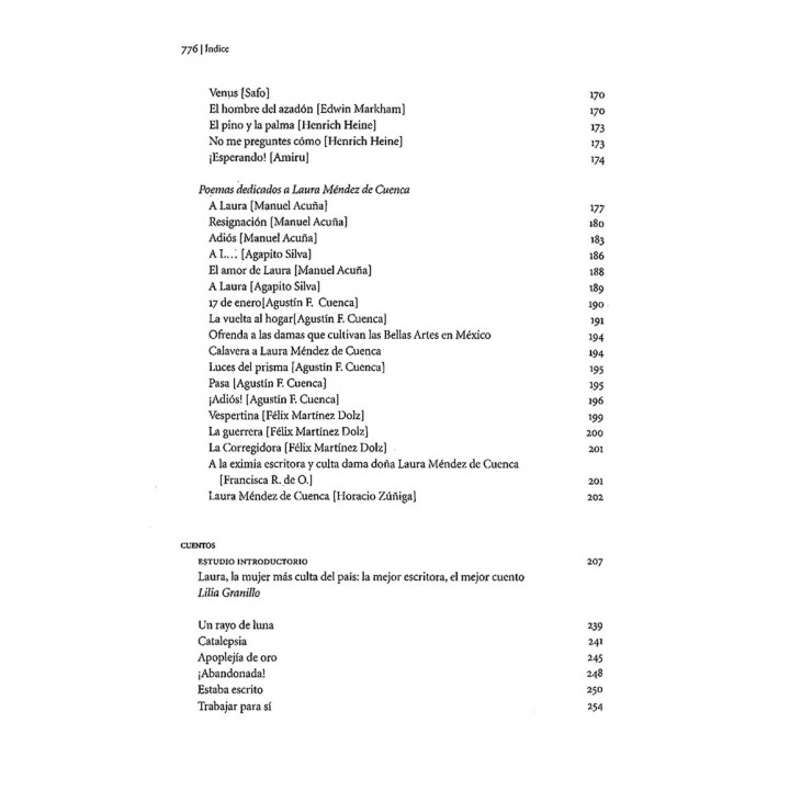 Laura Méndez de Cuenca. Su herencia cultural