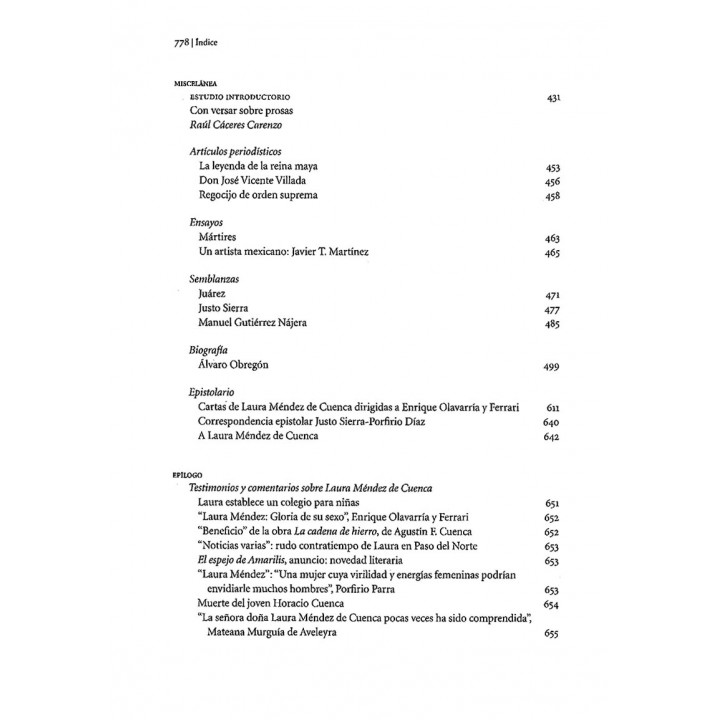 Laura Méndez de Cuenca. Su herencia cultural