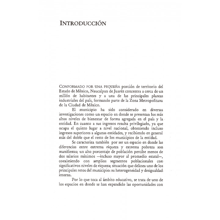 Diagnóstico de la educación básica en Naucalpan de Juárez. Hacia una propuesta de planeación microregional