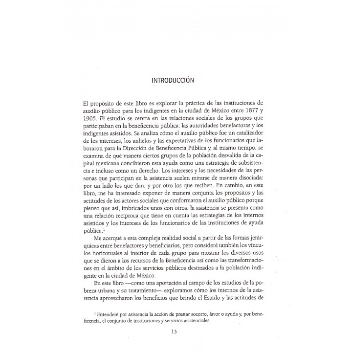 El Estado como benefactor. Los pobres y la asistencia pública en la Ciudad de México 1877 – 1905