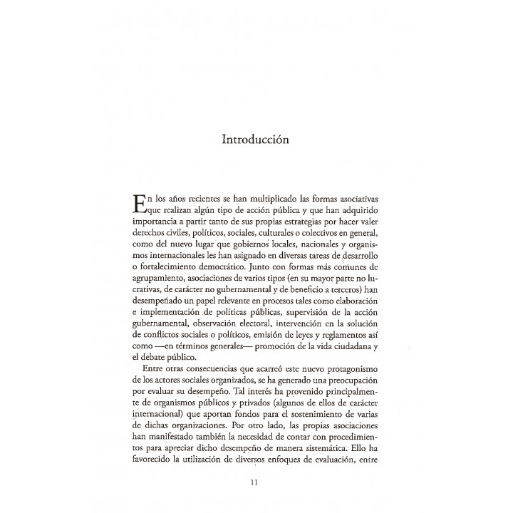 Protocolo para la evaluación de asociaciones