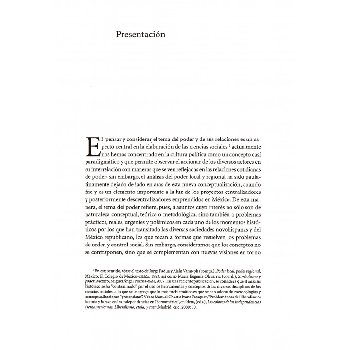 Poder y gobierno local en México, 1808 – 1857