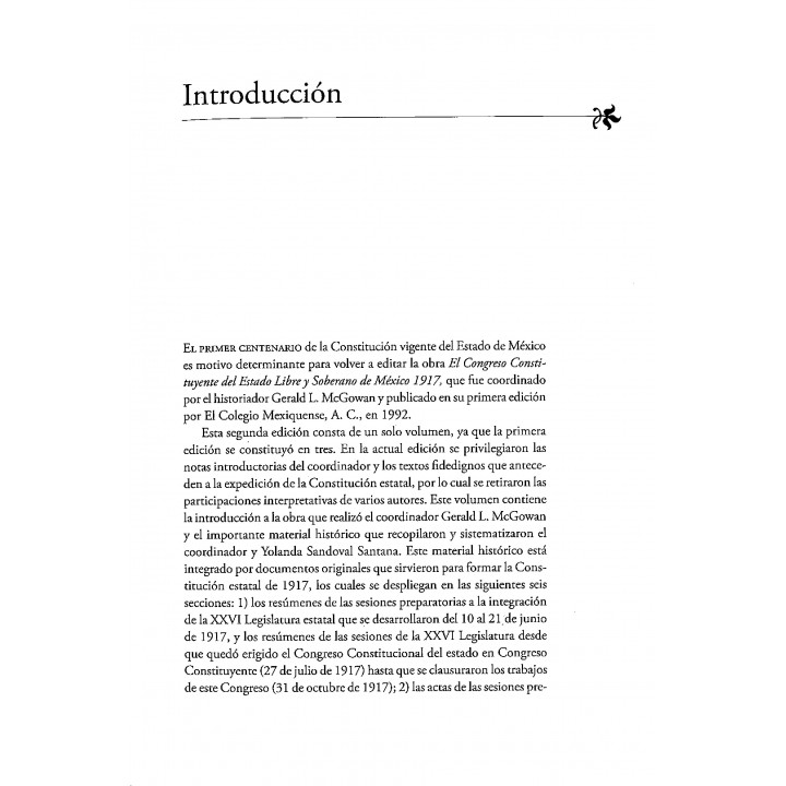 El Congreso Constituyente del Estado Libre y Soberano de México, 1917