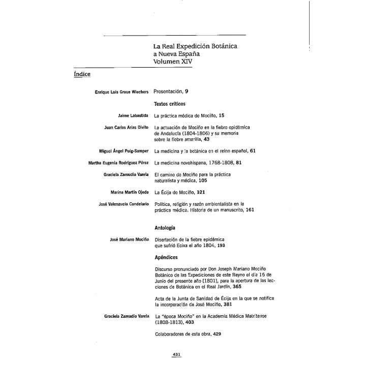 La Real Expedición Botánica a Nueva España. Volumen XIV. Práctica Médica