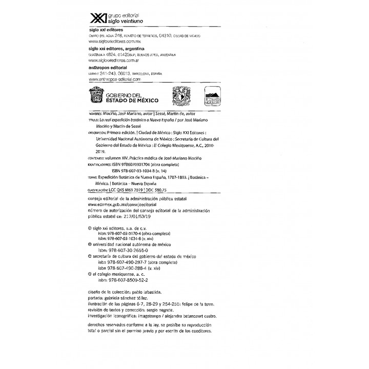 La Real Expedición Botánica a Nueva España. Volumen XIV. Práctica Médica