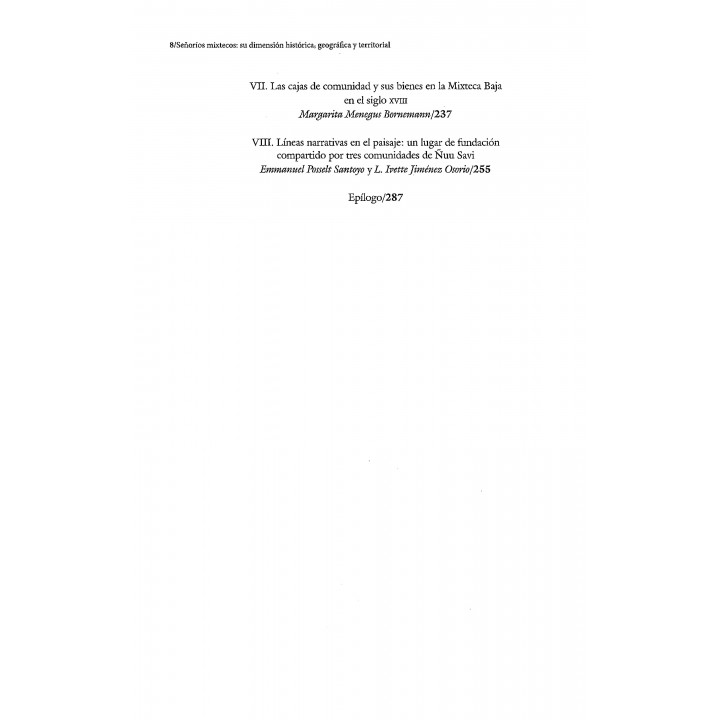 Señoríos mixtecos. Su dimensión histórica, geográfica y territorial