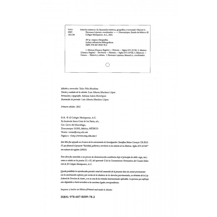 Señoríos mixtecos. Su dimensión histórica, geográfica y territorial