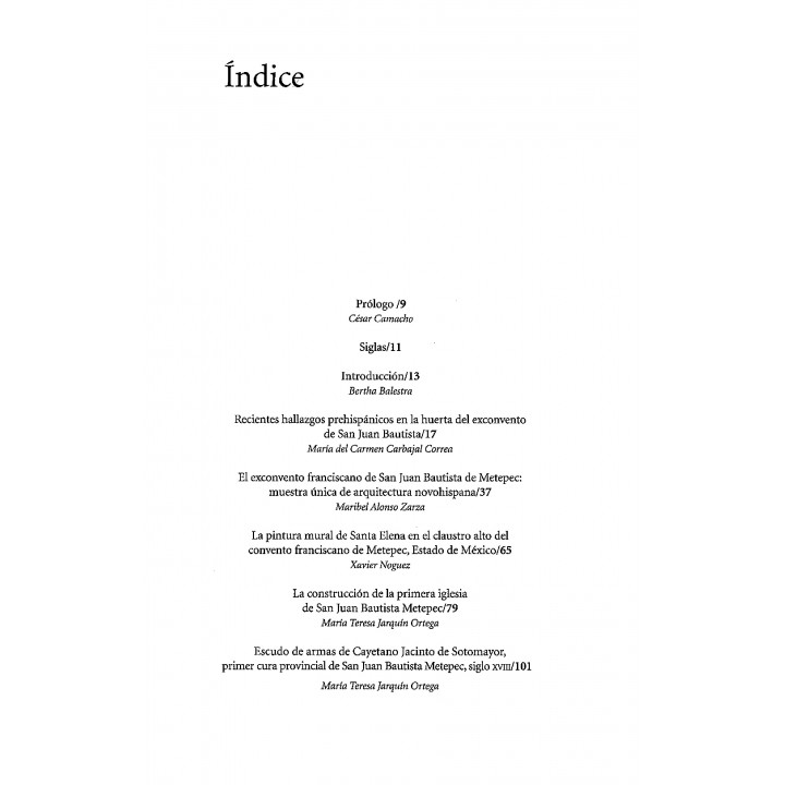 San Juan Bautista de Metepec. Vástago de dos culturas