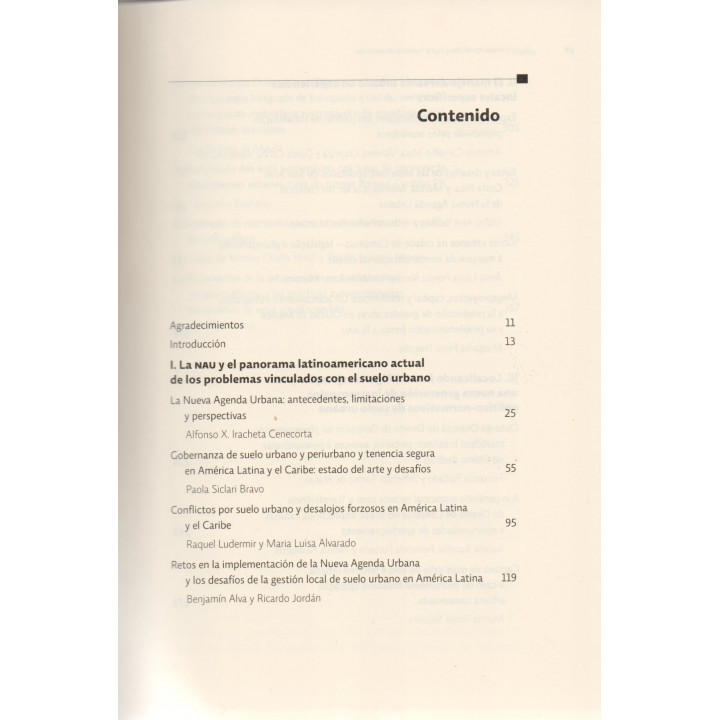 El suelo en la Nueva Agenda Urbana. Algunas experiencias latinoamericanas