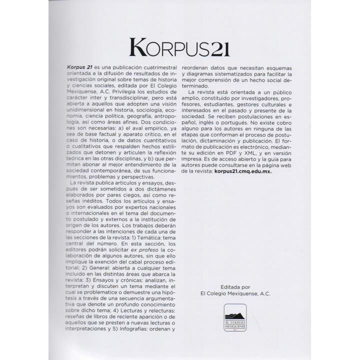 Korpus 21. Volumen 1. Número 2. Mayo/Agosto de 2021 Covid 19: Lo que la pandemia nos deja