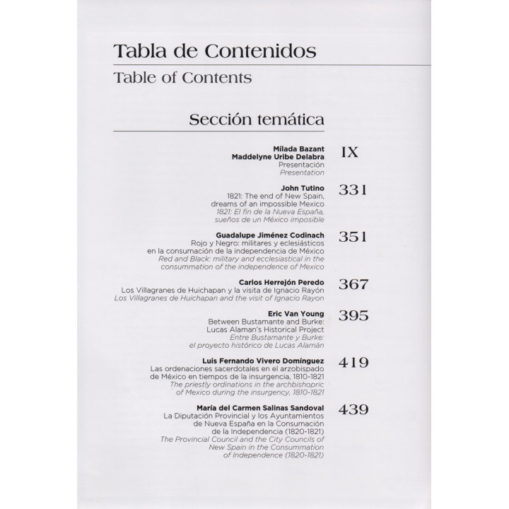 Korpus 21. Volumen 1. Número 3. Septiembre / Diciembre 2021 Nuevas repercusiones en torno a la Independencia