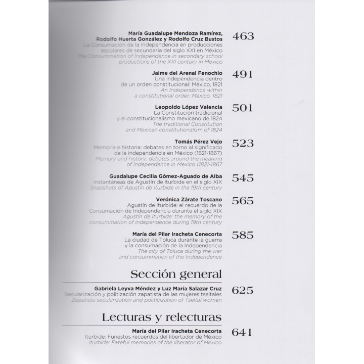 Korpus 21. Volumen 1. Número 3. Septiembre / Diciembre 2021 Nuevas repercusiones en torno a la Independencia