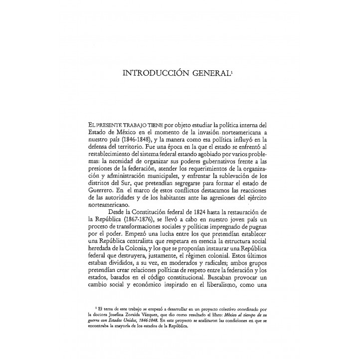 Política interna e invasión norteamericana en el Estado de México (1846-1848)