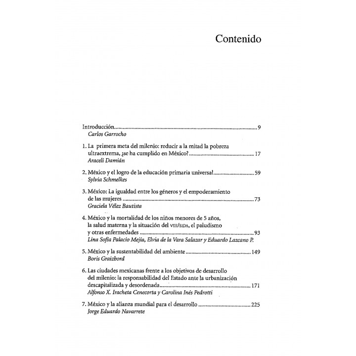 México y los Objetivos de Desarrollo del Milenio
