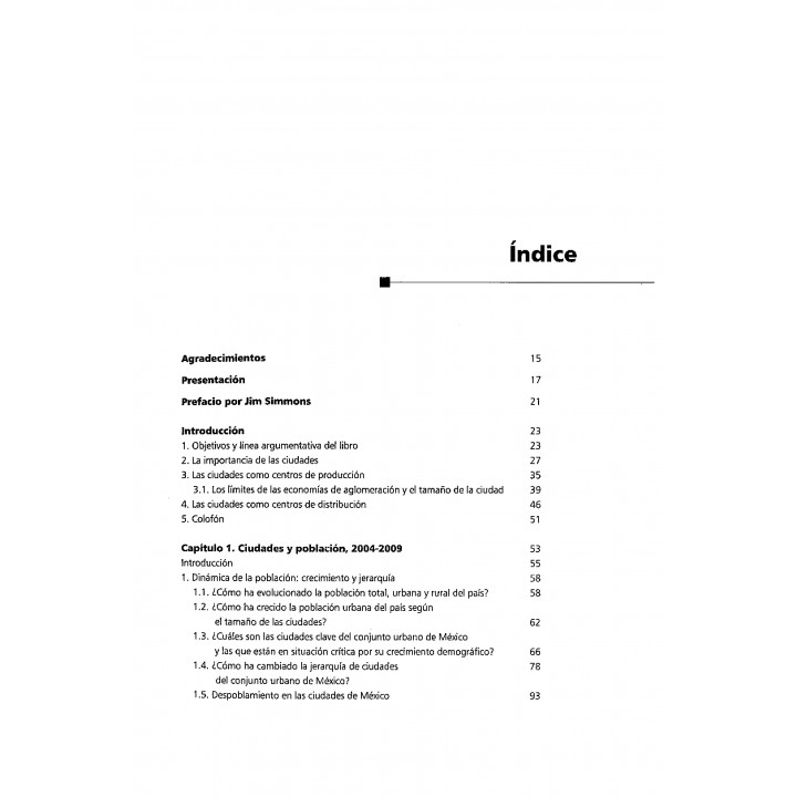 Dinámica de las ciudades de México en el siglo XXI. Cinco vectores clave para el desarrollo sostenible.
