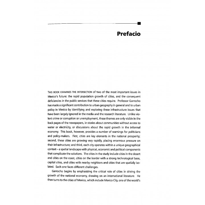 Dinámica de las ciudades de México en el siglo XXI. Cinco vectores clave para el desarrollo sostenible.