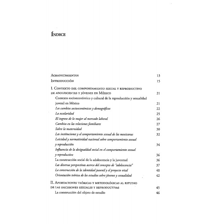La decisión SEXUAL. Comportamiento sexual y reproductivo de mujeres jóvenes en la ciudad de México