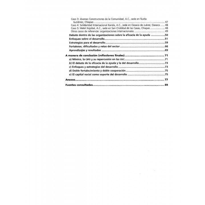 Las organizaciones de la sociedad civil en México y la cooperación internacional para el desarrollo. Enfoques y estrategias