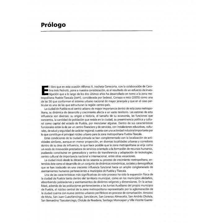 Metrópolis en crisis. Una propuesta para la zona metropolitana Puebla – Tlaxcala