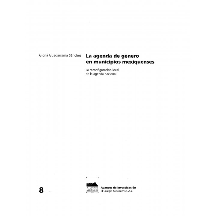 La agenda de género en municipios mexiquenses. La reconfiguración local de la agenda nacional
