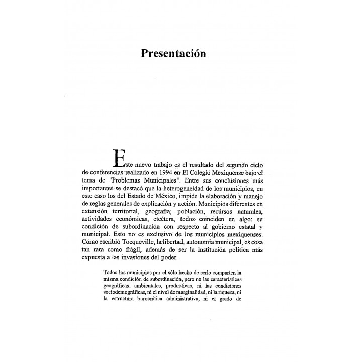 Experiencias Municipales