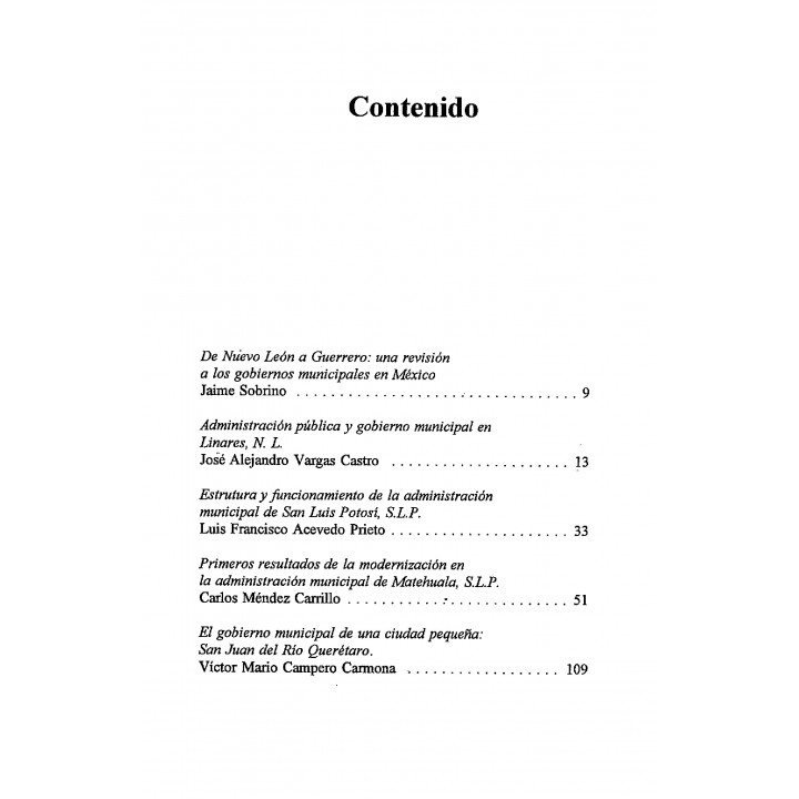 Una mirada a los gobiernos municipales en México