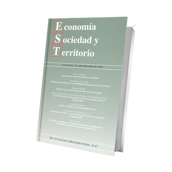 Economía, Sociedad y Territorio, Vol III, julio-diciembre 2002
