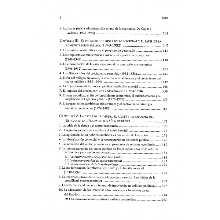 Administración pública y procesos políticos en México