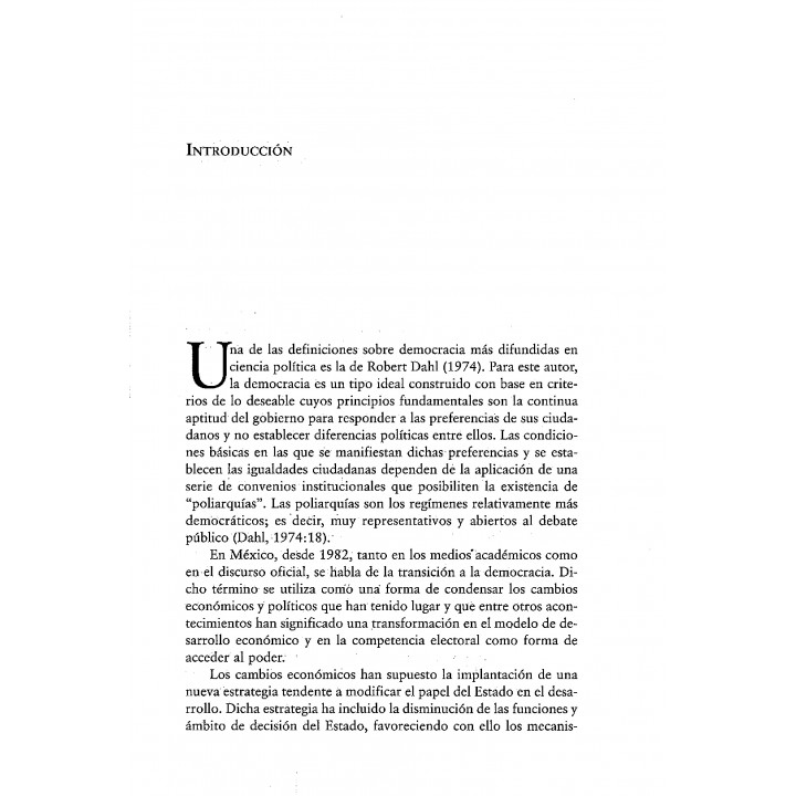 Administración pública y procesos políticos en México