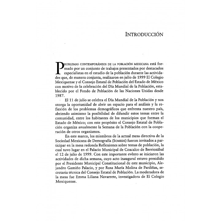 Problemas contemporáneos de la población mexicana