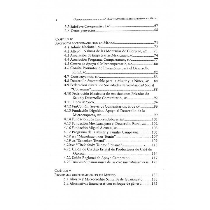 ¿Pueden ahorrar los pobres? ONG y proyectos gubernamentales en México