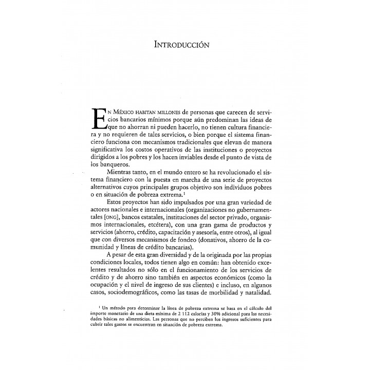 ¿Pueden ahorrar los pobres? ONG y proyectos gubernamentales en México