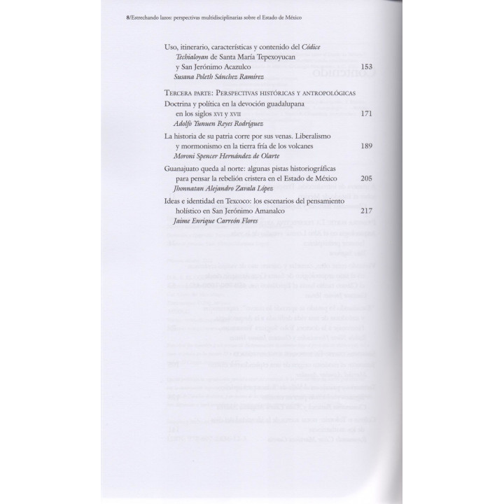 Estrechando lazos. Perspectivas multidisciplinarias sobre el Estado de México