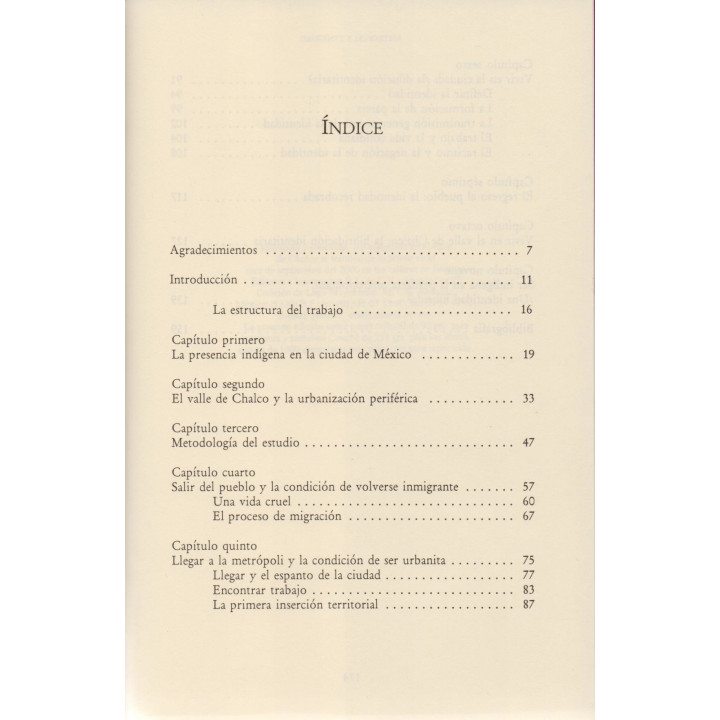 Metrópoli y etnicidad Los indígenas en el Valle de Chalco